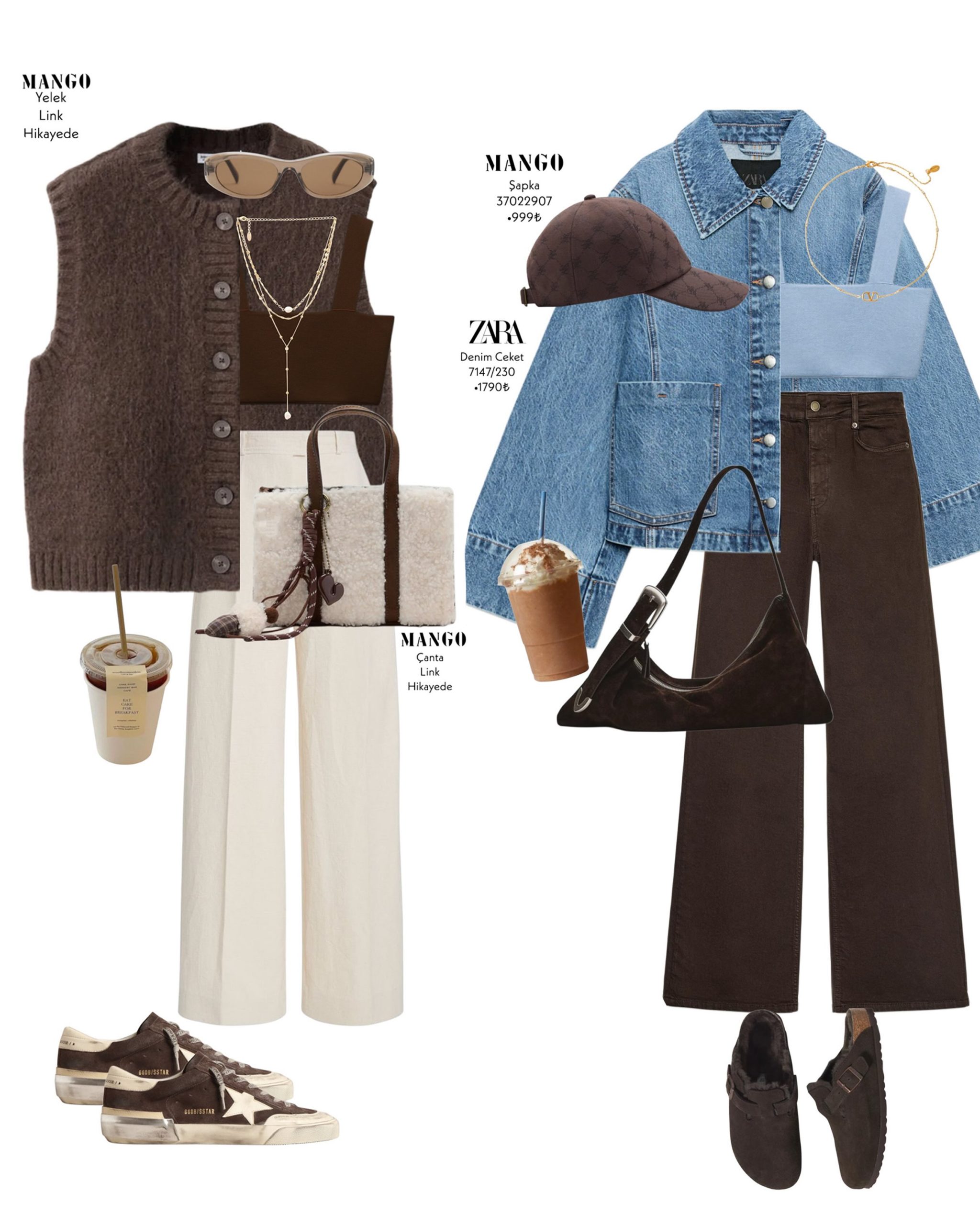 Two Textured Layers, One Easy Palette: Knitwear and Denim Reworked